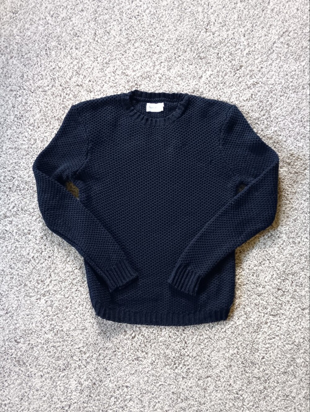 Steven Alan Navy 100% Cotton Knit Sweater Womens Medium Coastal